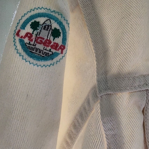 Vintage LA Gear White Denim Cropped Jacket - Picture 6 of 12